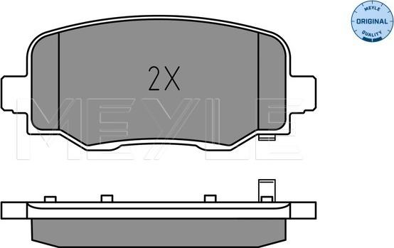 Meyle 025 257 3418 - Komplet pločica, disk-kočnica parts5.com