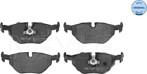 Meyle 025 209 9517 - Zestaw klocków hamulcowych, hamulce tarczowe parts5.com