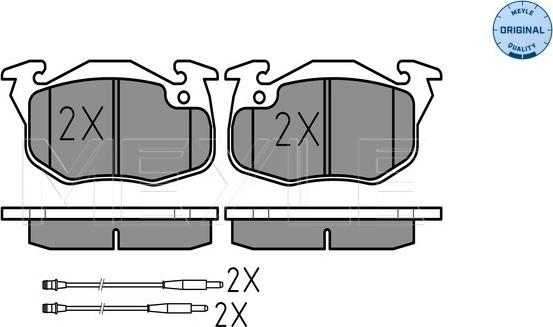 Meyle 025 209 0618/W - Brake Pad Set, disc brake parts5.com