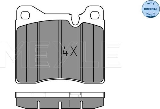 Meyle 025 204 3715 - Set placute frana,frana disc parts5.com