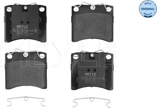 Meyle 025 206 5217 - Zestaw klocków hamulcowych, hamulce tarczowe parts5.com