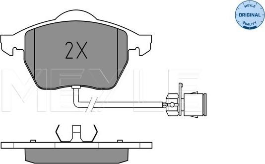 Meyle 025 206 7619/W - Σετ τακάκια, δισκόφρενα parts5.com