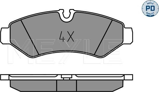 Meyle 025 207 4720/PD - Sada brzdových destiček, kotoučová brzda parts5.com