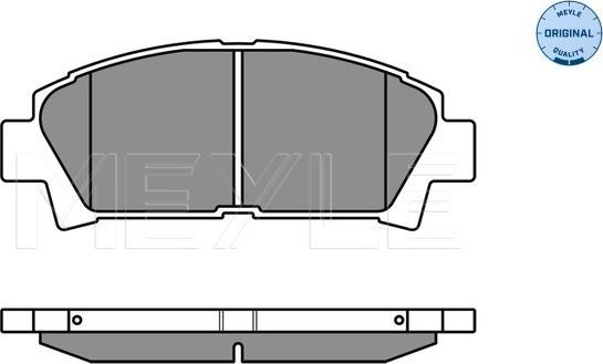 Meyle 025 219 6115/W - Комплект спирачно феродо, дискови спирачки parts5.com