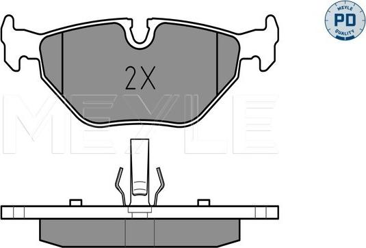 Meyle 025 219 3417/PD - Set placute frana,frana disc parts5.com