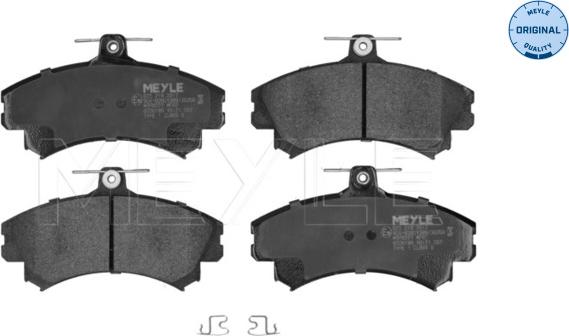 Meyle 025 219 2017 - Set placute frana,frana disc parts5.com