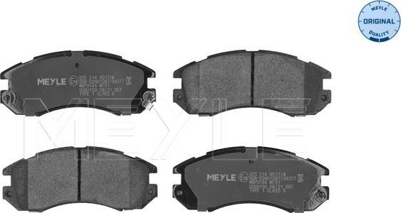 Meyle 025 214 9517/W - Komplet pločica, disk-kočnica parts5.com