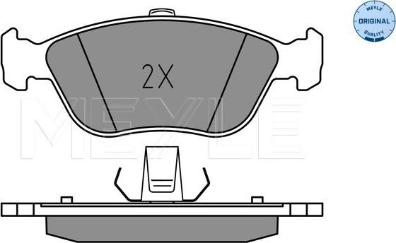 Meyle 025 214 9219 - Комплект спирачно феродо, дискови спирачки parts5.com