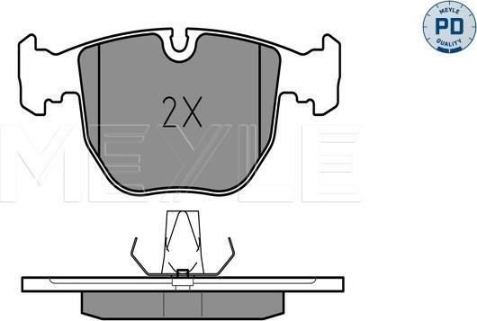 Meyle 025 214 8619/PD - Set placute frana,frana disc parts5.com