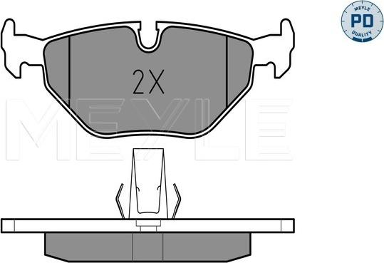 Meyle 025 216 9117/PD - Set placute frana,frana disc parts5.com