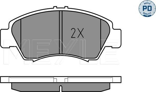 Meyle 025 216 9715/PD - Sada brzdových destiček, kotoučová brzda parts5.com