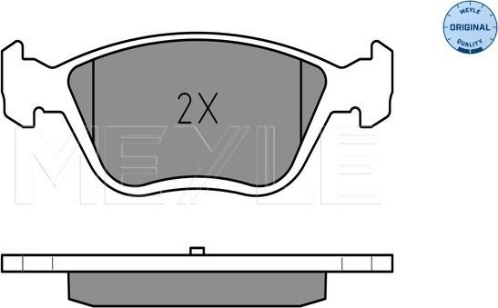 Meyle 025 216 3719/W - Komplet kočnih obloga, disk kočnica parts5.com