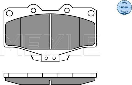 Meyle 025 216 7915/W - Комплект спирачно феродо, дискови спирачки parts5.com