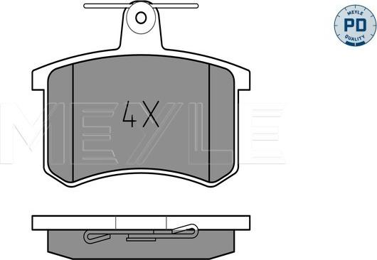 Meyle 025 211 4416/PD - Brake Pad Set, disc brake parts5.com