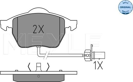 Meyle 025 218 4919/W - Set placute frana,frana disc parts5.com