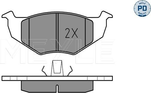 Meyle 025 218 6619/PD - Komplet pločica, disk-kočnica parts5.com