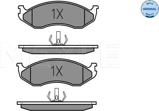 Meyle 025 218 2217 - Komplet zavornih oblog, ploscne (kolutne) zavore parts5.com