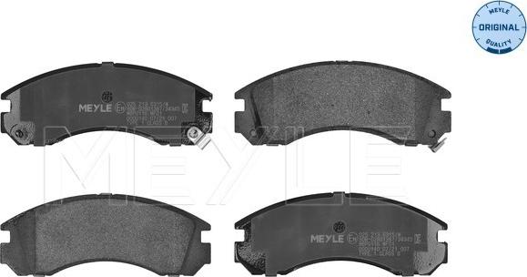 Meyle 025 213 6315/W - Set placute frana,frana disc parts5.com