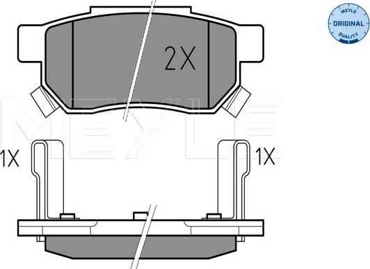 Meyle 025 213 1313/W - Set placute frana,frana disc parts5.com