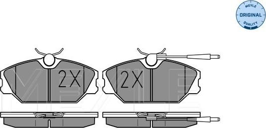 Meyle 025 213 8818/W - Bremsbelagsatz, Scheibenbremse parts5.com