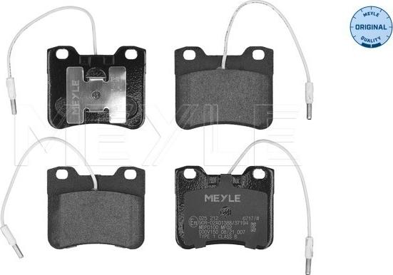 Meyle 025 212 6717/W - Set placute frana,frana disc parts5.com