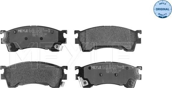 Meyle 025 217 5416/W - Set placute frana,frana disc parts5.com