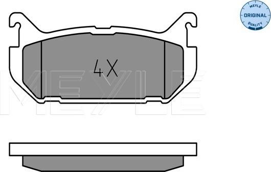 Meyle 025 217 6614 - Set placute frana,frana disc parts5.com