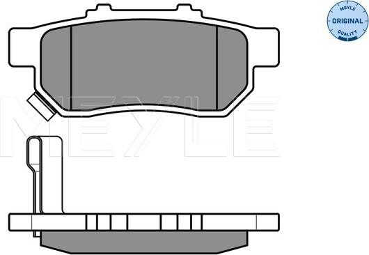 Meyle 025 217 3813/W - Комплект спирачно феродо, дискови спирачки parts5.com