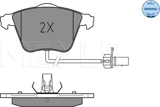 Meyle 025 239 5020/W - Brake Pad Set, disc brake parts5.com