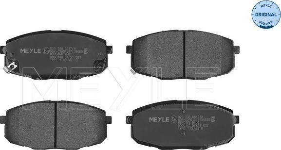 Meyle 025 239 6617/W - Set placute frana,frana disc parts5.com