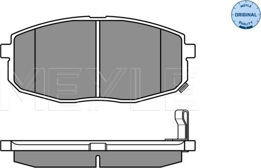 Meyle 025 239 6617/W - Set placute frana,frana disc parts5.com