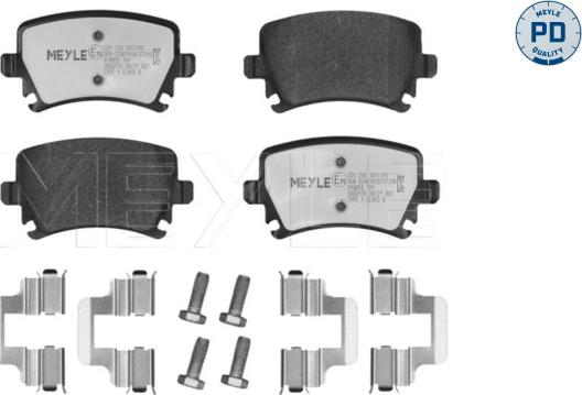 Meyle 025 239 1417/PD - Σετ τακάκια, δισκόφρενα parts5.com