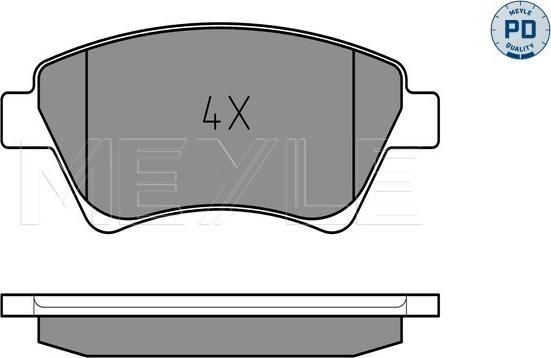 Meyle 025 239 3018/PD - Fren balata seti, diskli fren parts5.com