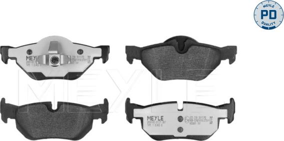 Meyle 025 239 2617/PD - Set placute frana,frana disc parts5.com