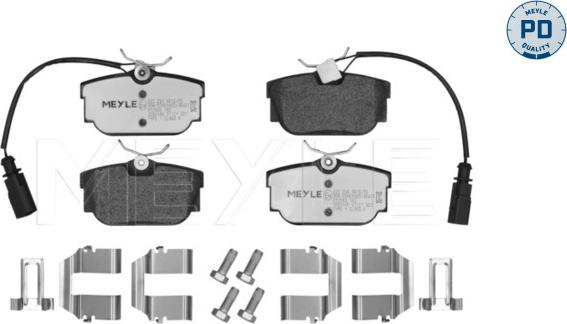 Meyle 025 234 4616/PD - Sada brzdových platničiek kotúčovej brzdy parts5.com