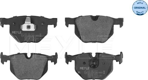 Meyle 025 234 4717 - Set placute frana,frana disc parts5.com