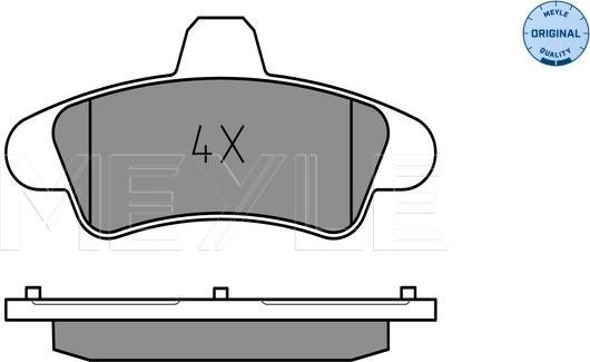 Meyle 025 234 1015/A - Set placute frana,frana disc parts5.com