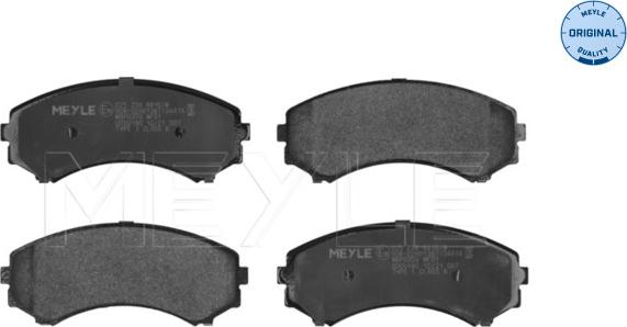 Meyle 025 234 8816/W - Zestaw klocków hamulcowych, hamulce tarczowe parts5.com