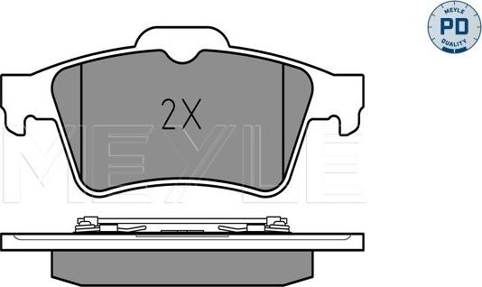 Meyle 025 234 8216/PD - Set placute frana,frana disc parts5.com