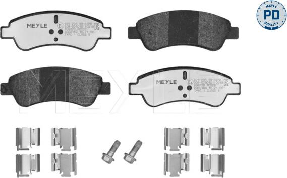 Meyle 025 235 9919/PD - Fren balata seti, diskli fren parts5.com