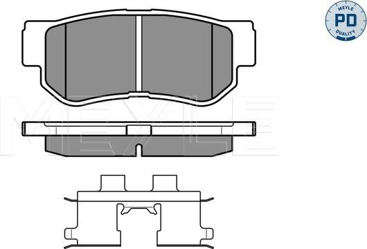 Meyle 025 235 4314/PD - Fren balata seti, diskli fren parts5.com