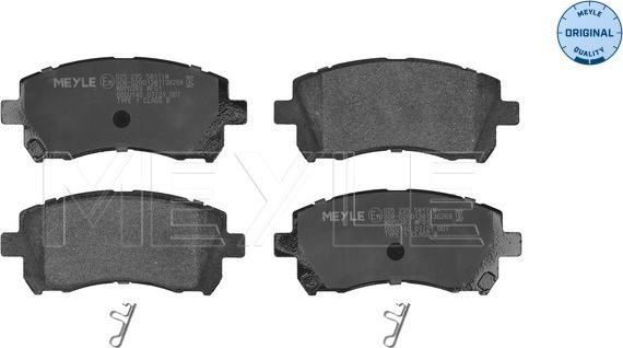 Meyle 025 235 5817/W - Fren balata seti, diskli fren parts5.com