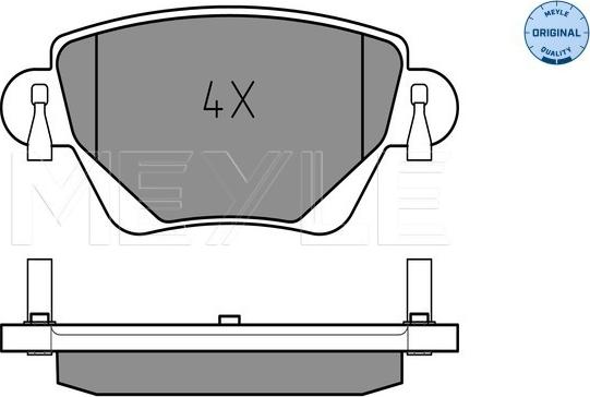 Meyle 025 235 5717 - Brake Pad Set, disc brake parts5.com