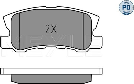 Meyle 025 235 8216/PD - Brake Pad Set, disc brake parts5.com