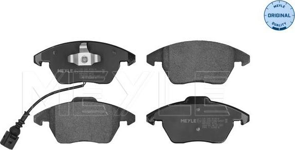 Meyle 025 235 8720/W - Zestaw klocków hamulcowych, hamulce tarczowe parts5.com