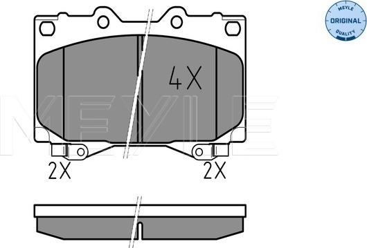 Meyle 025 235 2415/W - Set placute frana,frana disc parts5.com