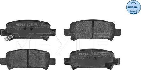 Meyle 025 235 7214/W - Fren balata seti, diskli fren parts5.com