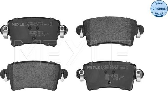 Meyle 025 236 6916 - Set placute frana,frana disc parts5.com