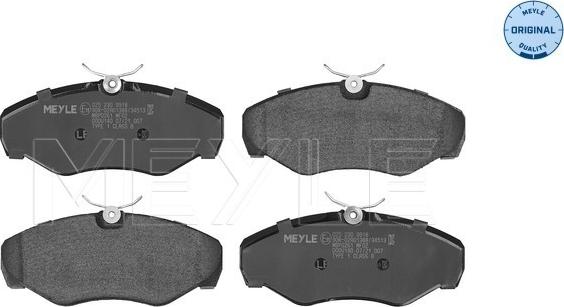 Meyle 025 230 9918 - Kit de plaquettes de frein, frein à disque parts5.com