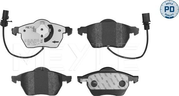 Meyle 025 230 1820/PD - Fékbetétkészlet, tárcsafék parts5.com